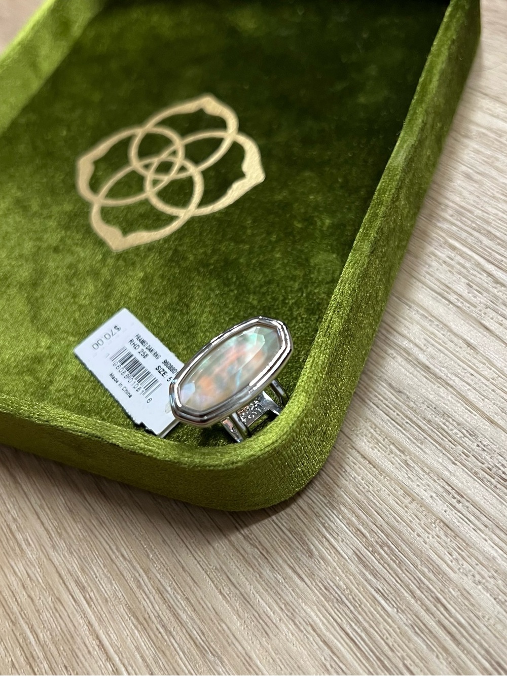 Kendra Scott Framed Dani Opal Silver Ring